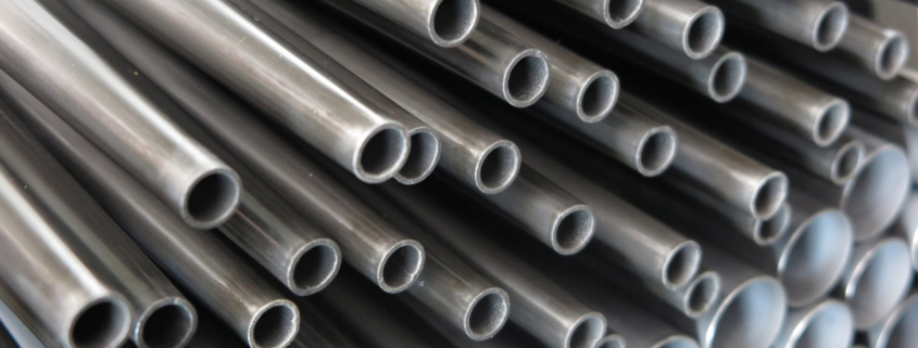 conical metal tubes in iron, stainless steel, brass, aluminum